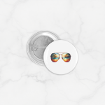 Pin Badges Buttons Summer & Beach Sunglasses Size 37mm